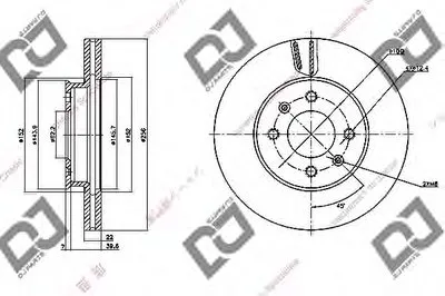 Тормозной диск DJ PARTS купить