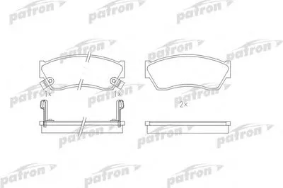 Комплект тормозных колодок, дисковый тормоз PATRON купить