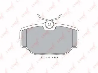 Комплект тормозных колодок, дисковый тормоз LYNXauto купить