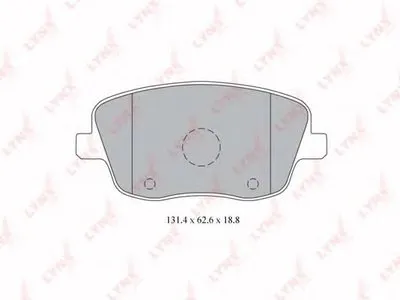 Комплект тормозных колодок, дисковый тормоз LYNXauto купить