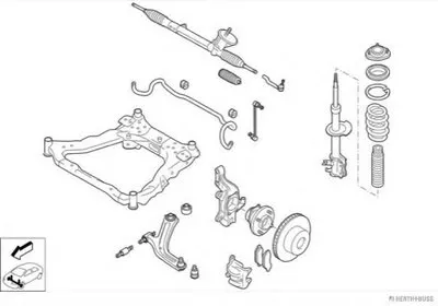 Рулевое управление; Подвеска колеса HERTH+BUSS JAKOPARTS купить