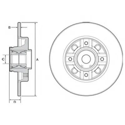 Тормозной диск DELPHI купить