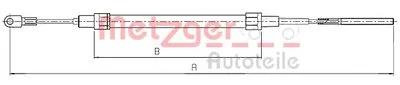 Трос, стояночная тормозная система COFLE METZGER купить