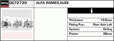 Тормозной суппорт Remanufactured REMY (Multiline) DELCO REMY купить