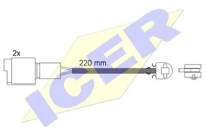Сигнализатор, износ тормозных колодок ICER купить