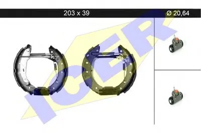 Комплект тормозных колодок ICER купить