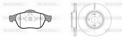 Комплект тормозов, дисковый тормозной механизм WOKING купить