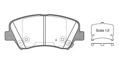 Комплект тормозных колодок, дисковый тормоз ADVANCE OPEN PARTS купить
