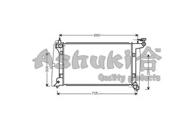 Радиатор, охлаждение двигателя ASHUKI купить