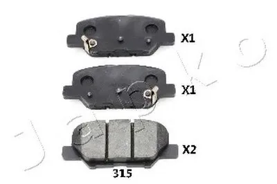 Комплект тормозных колодок, дисковый тормоз JAPKO купить