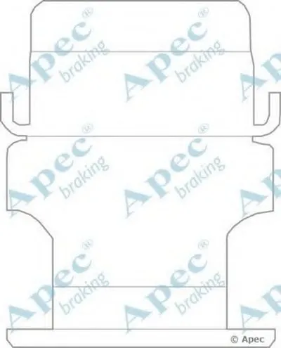 Комплектующие, тормозные колодки APEC braking купить