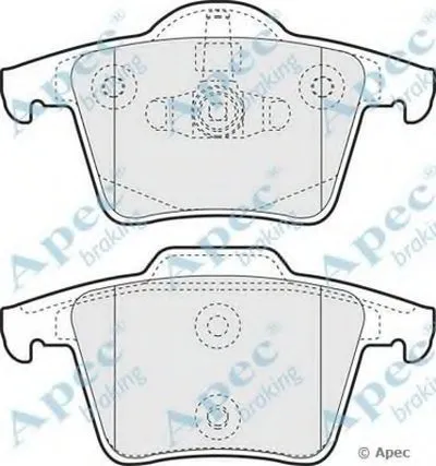 Комплект тормозных колодок, дисковый тормоз APEC braking купить