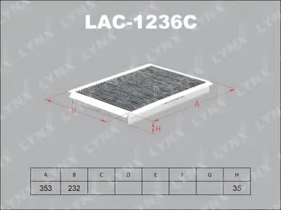 Фильтр, воздух во внутренном пространстве LYNXauto купить