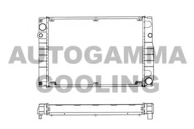 Радиатор, охлаждение двигателя AUTOGAMMA купить