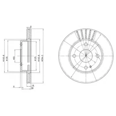 Тормозной диск DELPHI купить