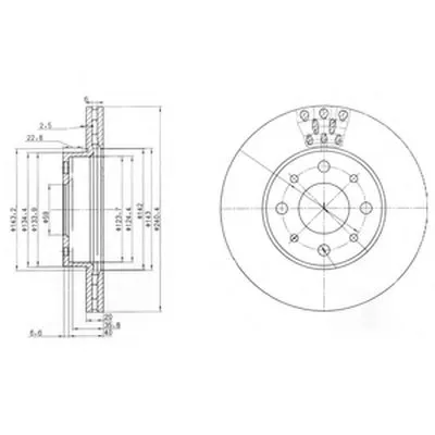 Тормозной диск DELPHI купить