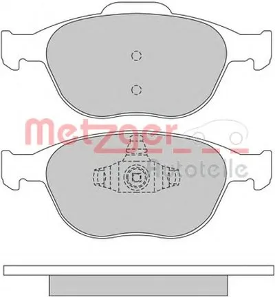 Комплект тормозных колодок, дисковый тормоз METZGER купить