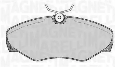 Комплект тормозных колодок, дисковый тормоз MAGNETI MARELLI купить