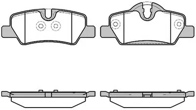 Комплект тормозных колодок, дисковый тормоз REMSA купить