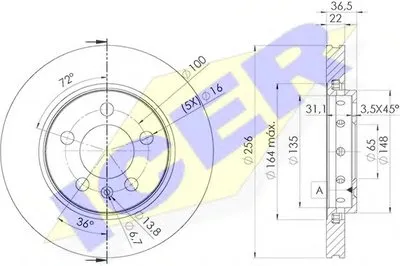 Тормозной диск ICER купить