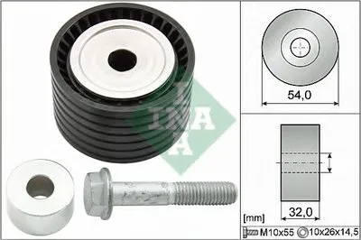 Паразитный / Ведущий ролик, зубчатый ремень INA купить