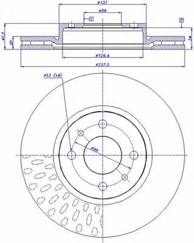 Тормозной диск HC CAR купить
