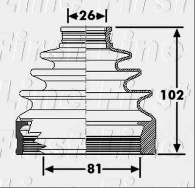 Пыльник, приводной вал FIRST LINE купить