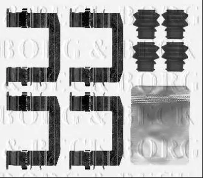 Комплектующие, колодки дискового тормоза BORG & BECK купить