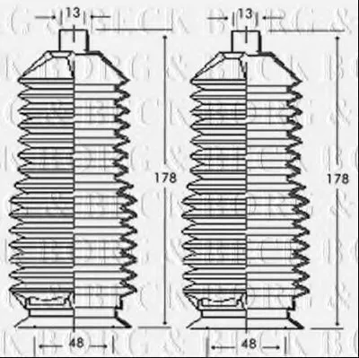 Пыльник, рулевое управление BORG & BECK купить