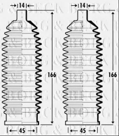 Пыльник, рулевое управление BORG & BECK купить