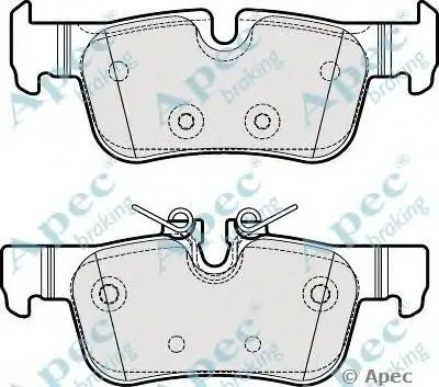 Комплект тормозных колодок, дисковый тормоз APEC braking купить