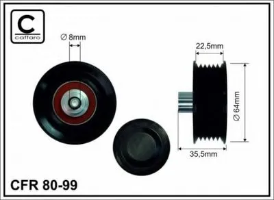 Паразитный / ведущий ролик, поликлиновой ремень CAFFARO купить