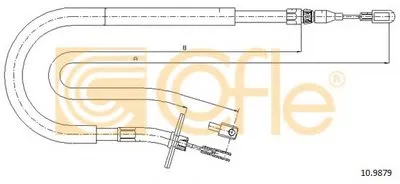 Трос, стояночная тормозная система COFLE купить
