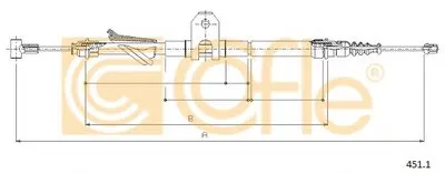 Трос, стояночная тормозная система COFLE купить