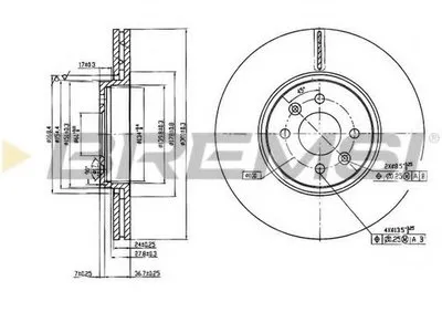 Тормозной диск BREMSI купить