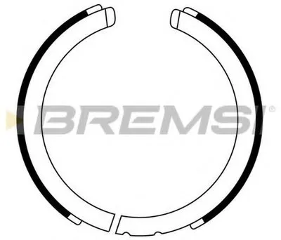 Комплект тормозных колодок, стояночная тормозная система BREMSI купить