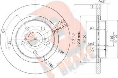 Тормозной диск R BRAKE купить