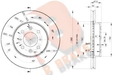 Тормозной диск R BRAKE купить