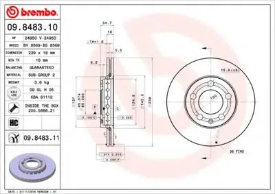 Тормозной диск COATED DISC LINE BREMBO купить