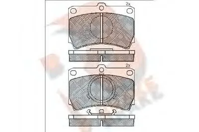 Комплект тормозных колодок, дисковый тормоз R BRAKE купить