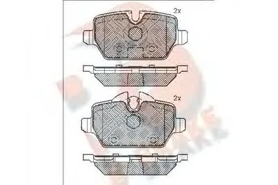 Комплект тормозных колодок, дисковый тормоз R BRAKE купить
