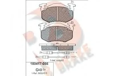 Комплект тормозных колодок, дисковый тормоз R BRAKE купить