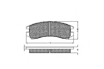 Комплект тормозных колодок, дисковый тормоз SPIDAN купить