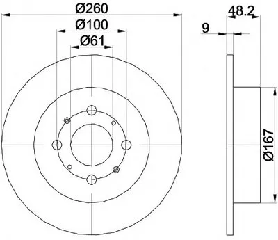Тормозной диск HELLA купить