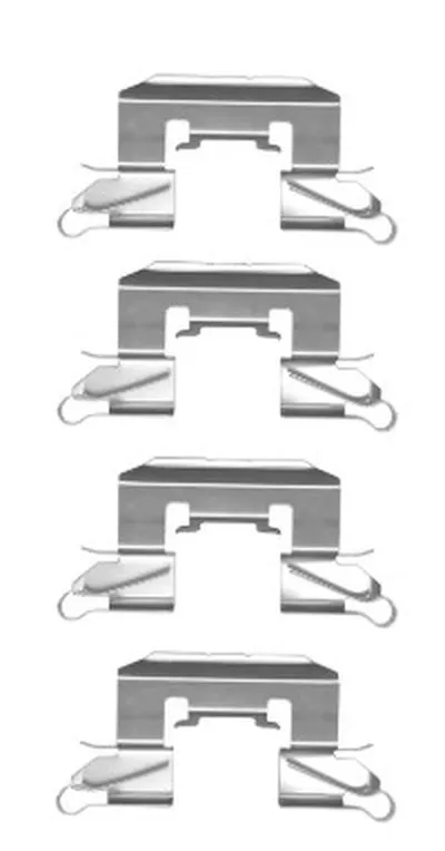 Комплектующие, колодки дискового тормоза HELLA купить