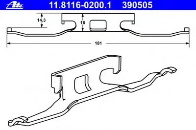 Пружина, тормозной суппорт ATE купить