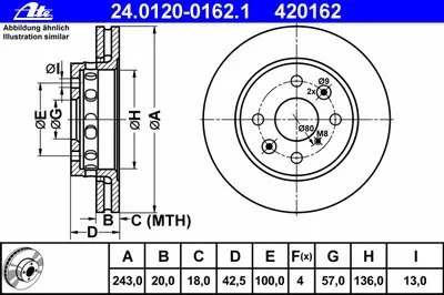 Тормозной диск ATE купить