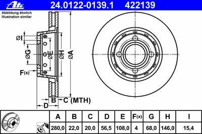 Тормозной диск ATE купить