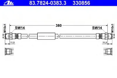 Тормозной шланг ATE купить