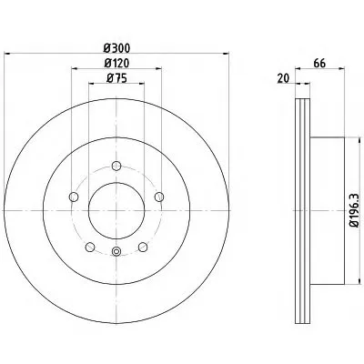Тормозной диск PRO HELLA PAGID купить